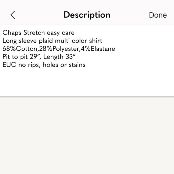 Chaps Plaid Shirt - Picture 6 of 6